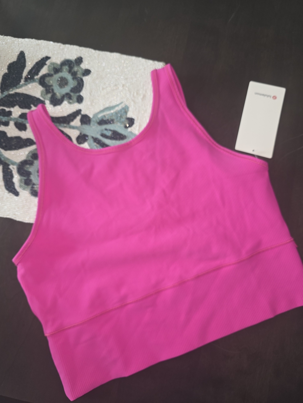 lululemon athletica Hot Pink Power Pivot Ribbed Tank
